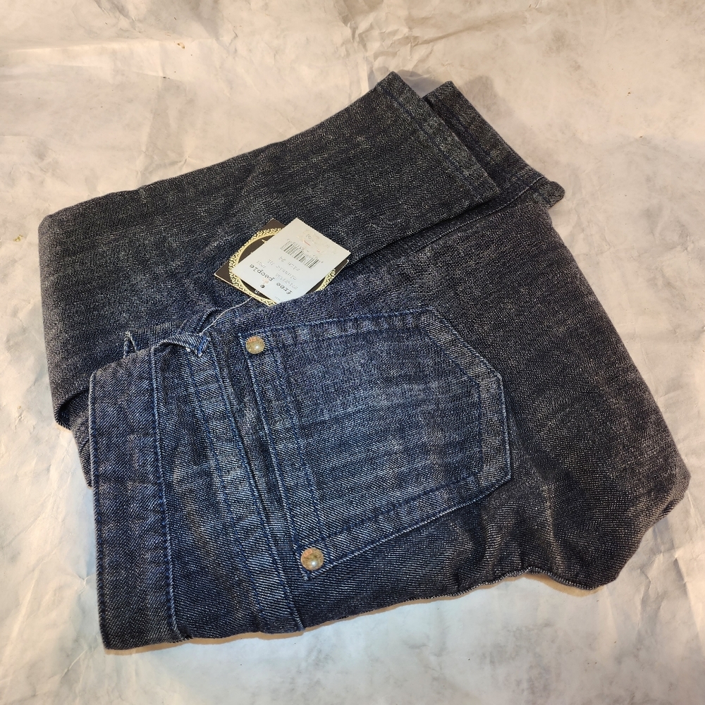 FREE PEOPLE **SUPER CUTE** Classic B1 Straight Leg Jeans Size 24 BNWT